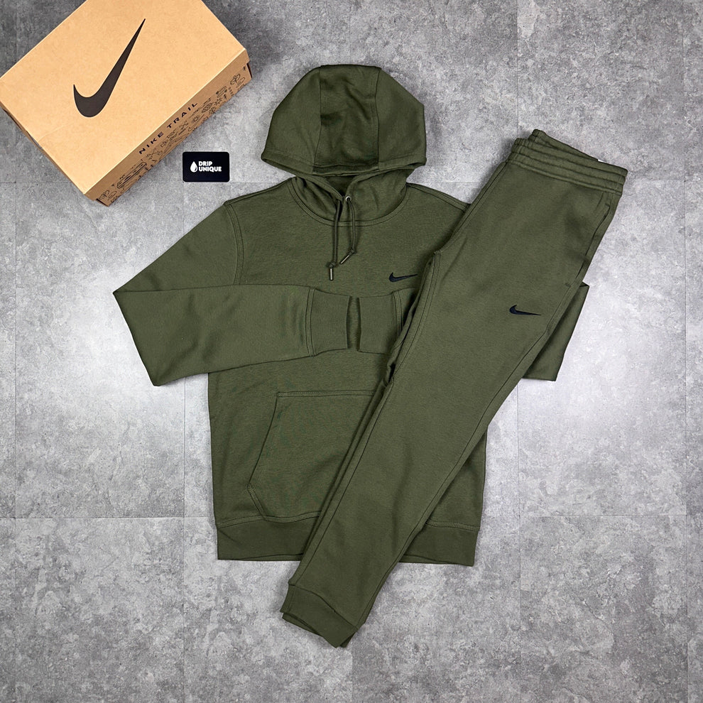 Nike Club Fleece Set Khaki Green