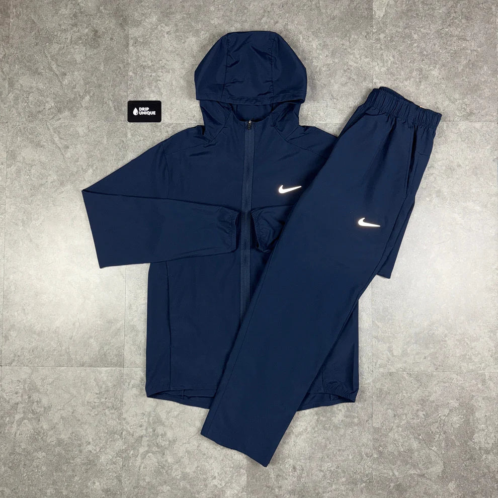 Nike Dri-Fit Form Windrunner Jacket Navy & Navy Nike Challenger Pants Set
