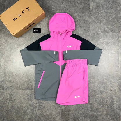 Nike UV Windrunner Jacket Playful Pink & Pink Challenger Shorts Set